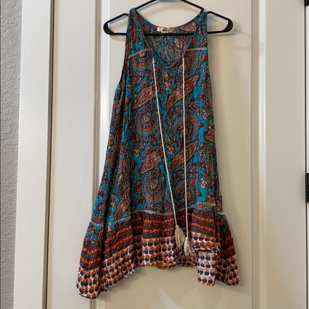 Blue BoHo sun dress
